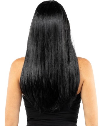 PELUCA LISA NEGRA SIN FLEQUILLO LARGA