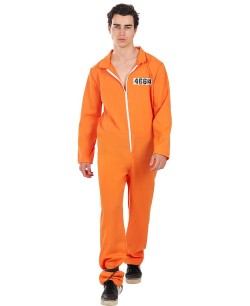 DISFRAZ DE CONVICTO PRESO NARANJA PARA ADULTO