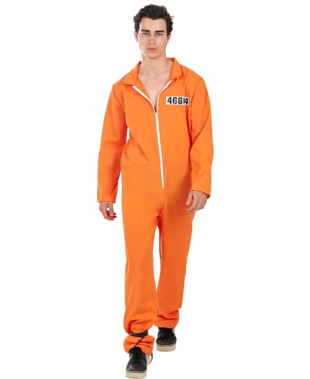 DISFRAZ DE CONVICTO PRESO NARANJA PARA ADULTO