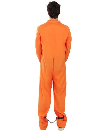 DISFRAZ DE CONVICTO PRESO NARANJA PARA ADULTO