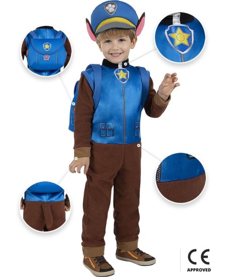 DISFRAZ DE CHASE PATRULLA CANINA PARA NIÑO