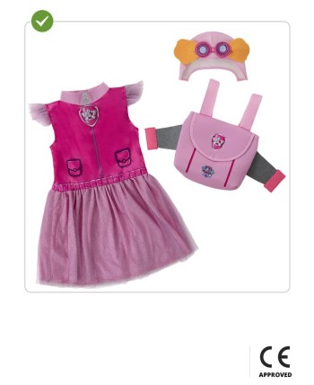 DISFRAZ DE SKYE PATRULLA CANINA INFANTIL