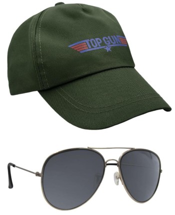 SET GORRA Y GAFAS TOP GUN