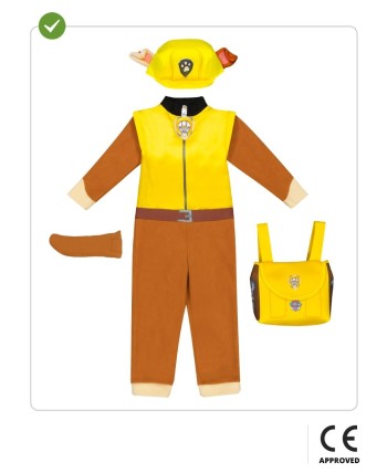 DISFRAZ DE RUBBLE PATRULLA CANINCA INFANTIL