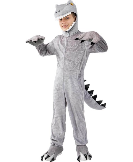DISFRAZ DE DINOSAURIO T-REX GRIS PARA NIÑO
