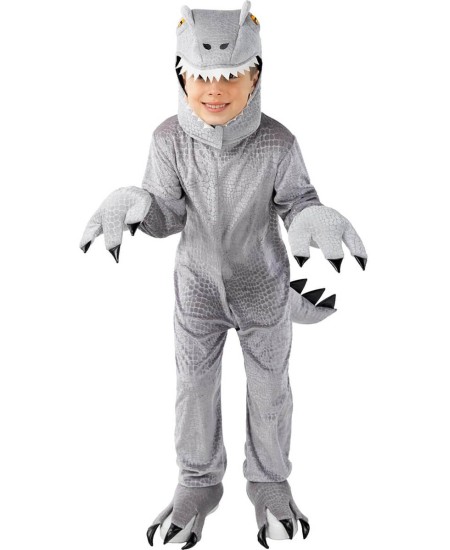 DISFRAZ DE DINOSAURIO T-REX GRIS PARA NIÑO