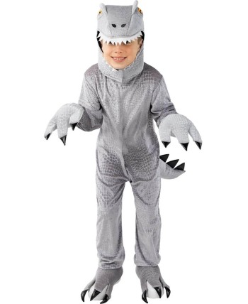DISFRAZ DE DINOSAURIO T-REX GRIS PARA NIÑO