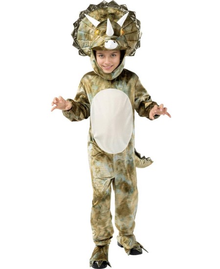 DISFRAZ DE DINOSAURIO TRICERATOPS PARA NIÑO