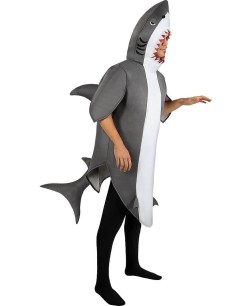 DISFRAZ DE TIBURON GRIS PARA ADULTO
