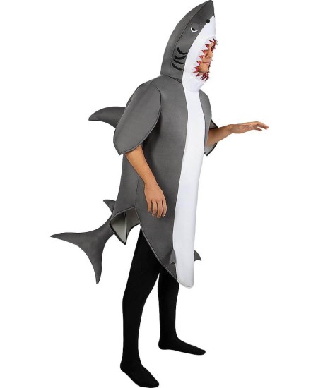 DISFRAZ DE TIBURON GRIS PARA ADULTO