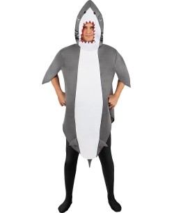 DISFRAZ DE TIBURON GRIS ADULTO 2