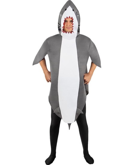DISFRAZ DE TIBURON GRIS ADULTO