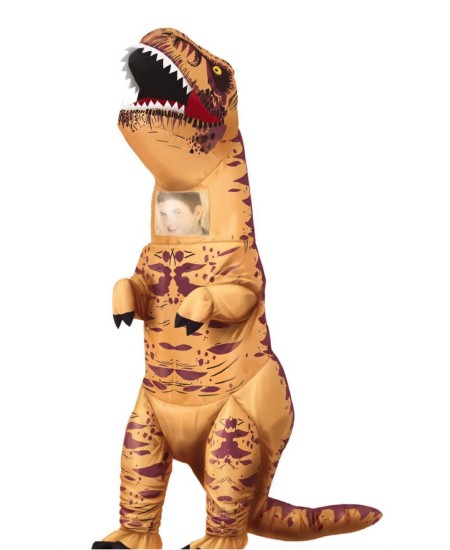 DISFRAZ DE DINOSAURIO HINCHABLE T-REX PARA ADULTO