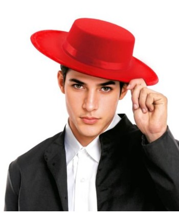SOMBRERO CORDOBES ROJO PARA ADULTO