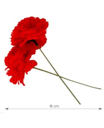 CLAVEL ROJO CON TALLO