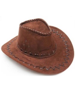 SOMBRERO VAQUERO ADULTO MARRON OSCURO