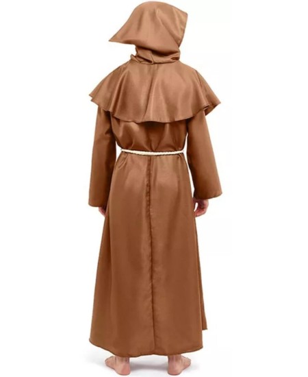 DISFRAZ DE MONJE MARRON PARA HOMBRE