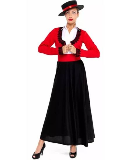 DISFRAZ DE CORDOBESA FALDA PARA MUJER