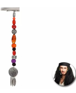 DECORACION PIRATA ABALORIOS CLIP PARA PELO