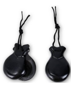 CASTAÑUELAS NEGRAS EN CAJA