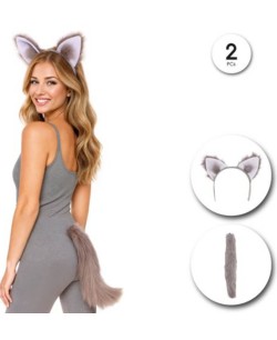 SET LOBO OREJAS Y COLA