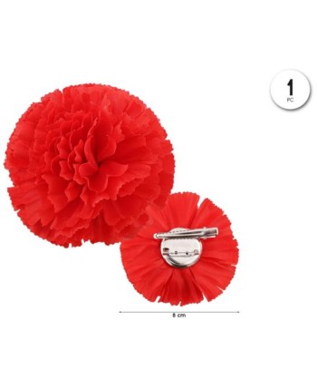 CLAVEL ROJO CON PINZA E IMPERDIBLE