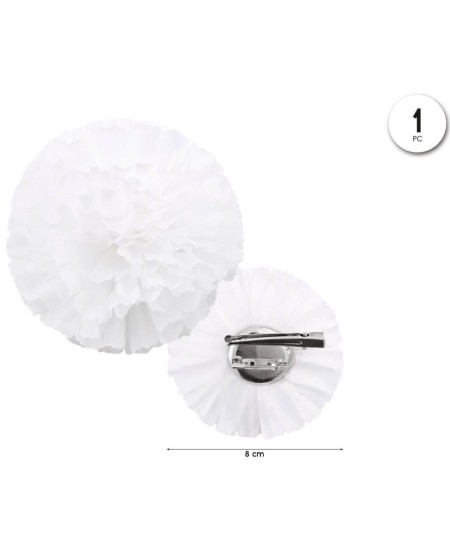 CLAVEL BLANCO CON PINZA E IMPERDIBLE