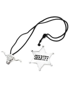 SET ESTRELLA Y  CORBATA SHERIFF PLATA