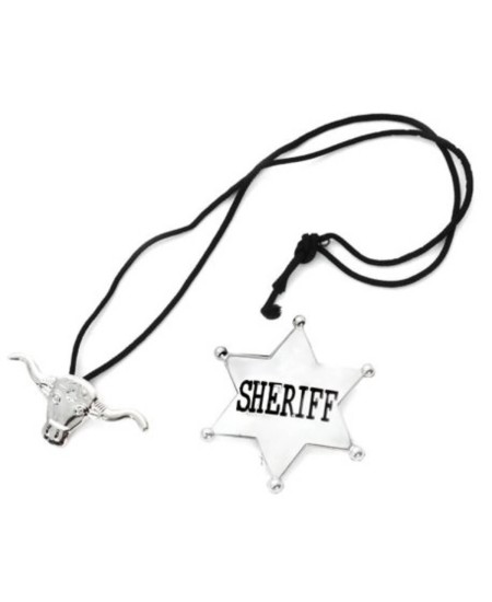 SET ESTRELLA Y  CORBATA SHERIFF PLATA
