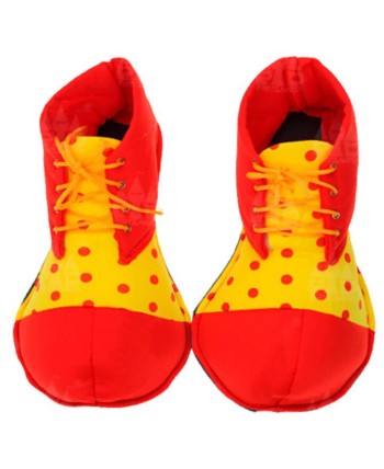 ZAPATO DE PAYASO ROJO Y AMARILLO