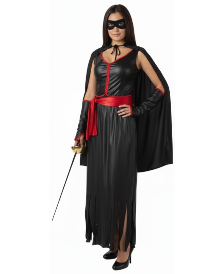 DISFRAZ DE ZORRO BANDIDA PARA MUJER