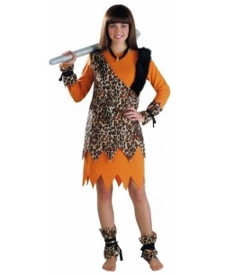 DISFRAZ DE CAVERNICOLA TROGLODITA  MUJER