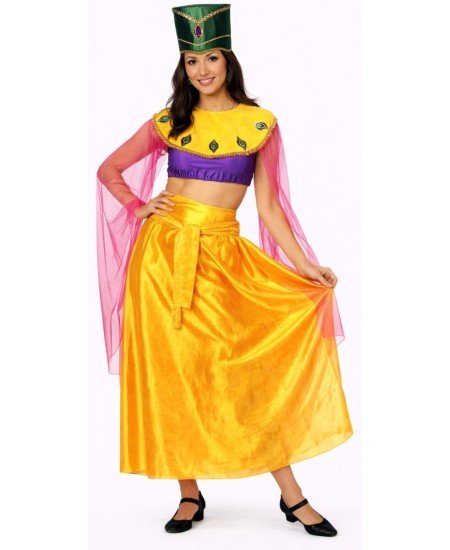 DISFRAZ DE CLEOPATRA AMARILLO PARA MUJER