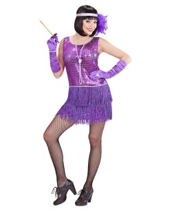 DISFRAZ DE CHARLESTON EN 3 COLORES