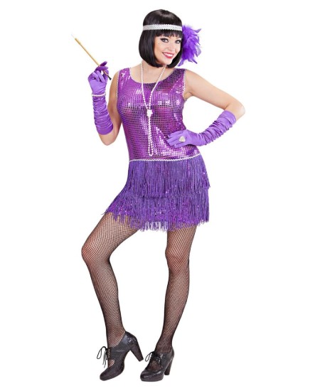 DISFRAZ DE CHARLESTON LENTEJUELAS PARA MUJER
