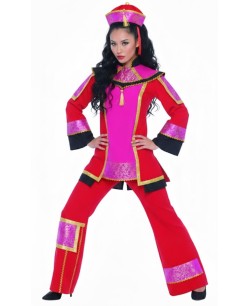 DISFRAZ DE CHINA ROJA LUJO PARA MUJER