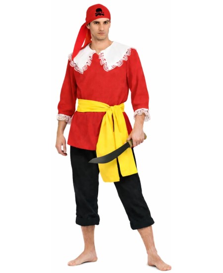 DISFRAZ DE PIRATA CASACA ROJA