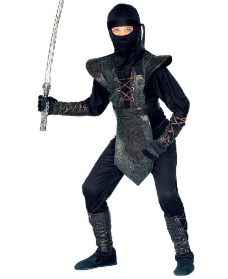 DISFRAZ DE NINJA EFECTO SIMILPIEL PARA NIÑO