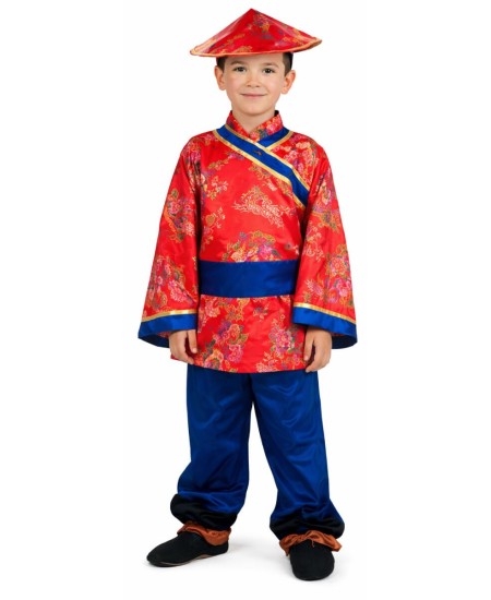 DISFRAZ DE CHINO ROJO PARA NIÑO