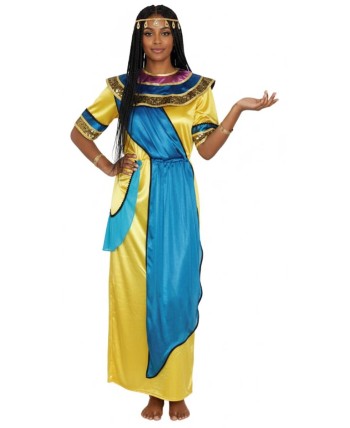 DISFRAZ DE CLEOPATRA AMARILLO PARA MUJER