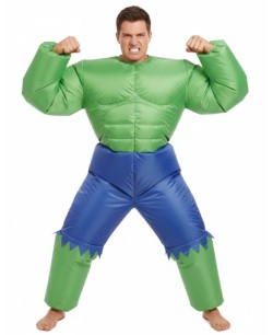 DISFRAZ DE FORZUDO VERDE HINCHABLE