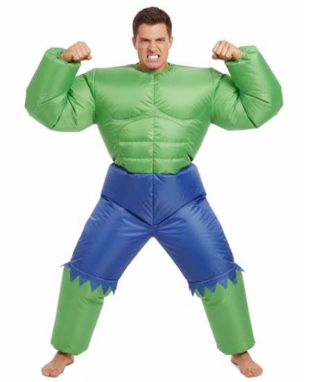 DISFRAZ DE FORZUDO VERDE HINCHABLE