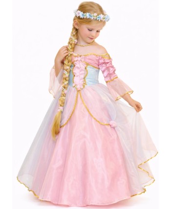DISFRAZ DE PRINCESA MORADA CON CAPA PARA NIÑA