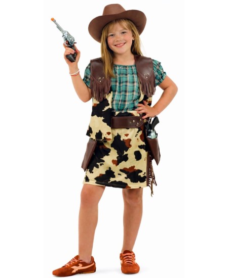 Disfraz de vaquera corta niña