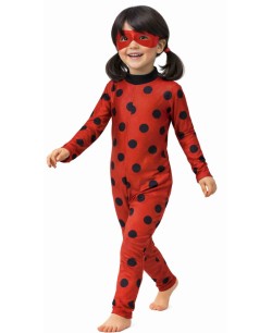 DISFRAZ INSPIRADO EN LADYBUG MALLA ELASTICA PARA NIÑA