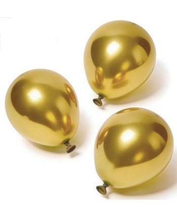 GLOBOS ORO R5 15 UNIDADES