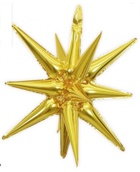 GLOBO FOIL ESTRELLA 3D ORO 54CM