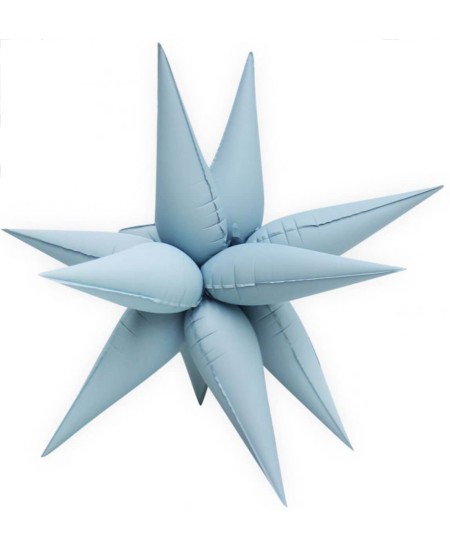 GLOBO FOIL ESTRELLA 3D AZUL CELESTE MATE 76CM