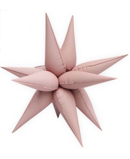 GLOBO FOIL ESTRELLA 3D ROSA MATE 76CM