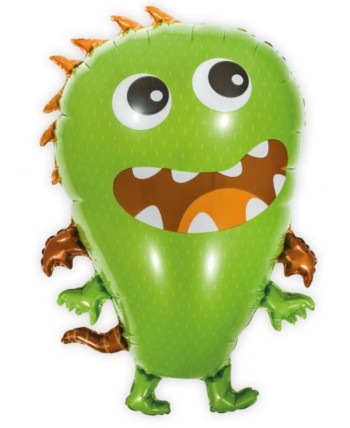 GLOBO DE HELIO MONSTRUO VERDE ALITAS